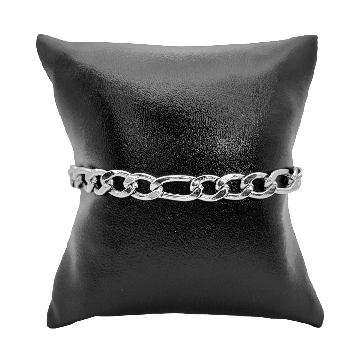 Pulsera Acero Plateado Esclava Sencilla 3x1 7 mm