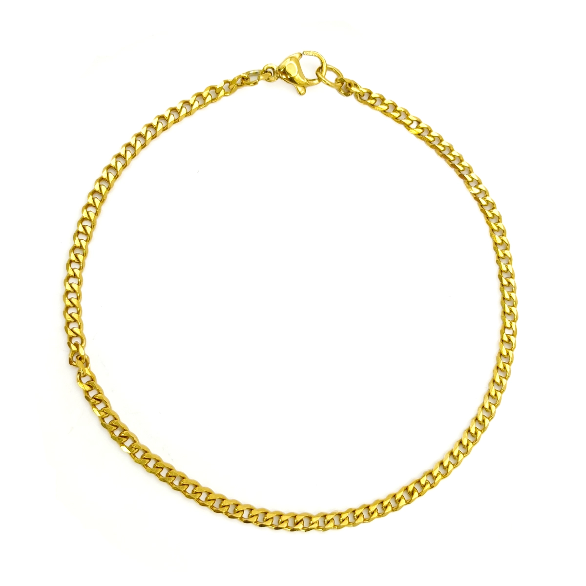 Pulsera Acero Inox Esclava Cubana Delgada Sencilla 3mm