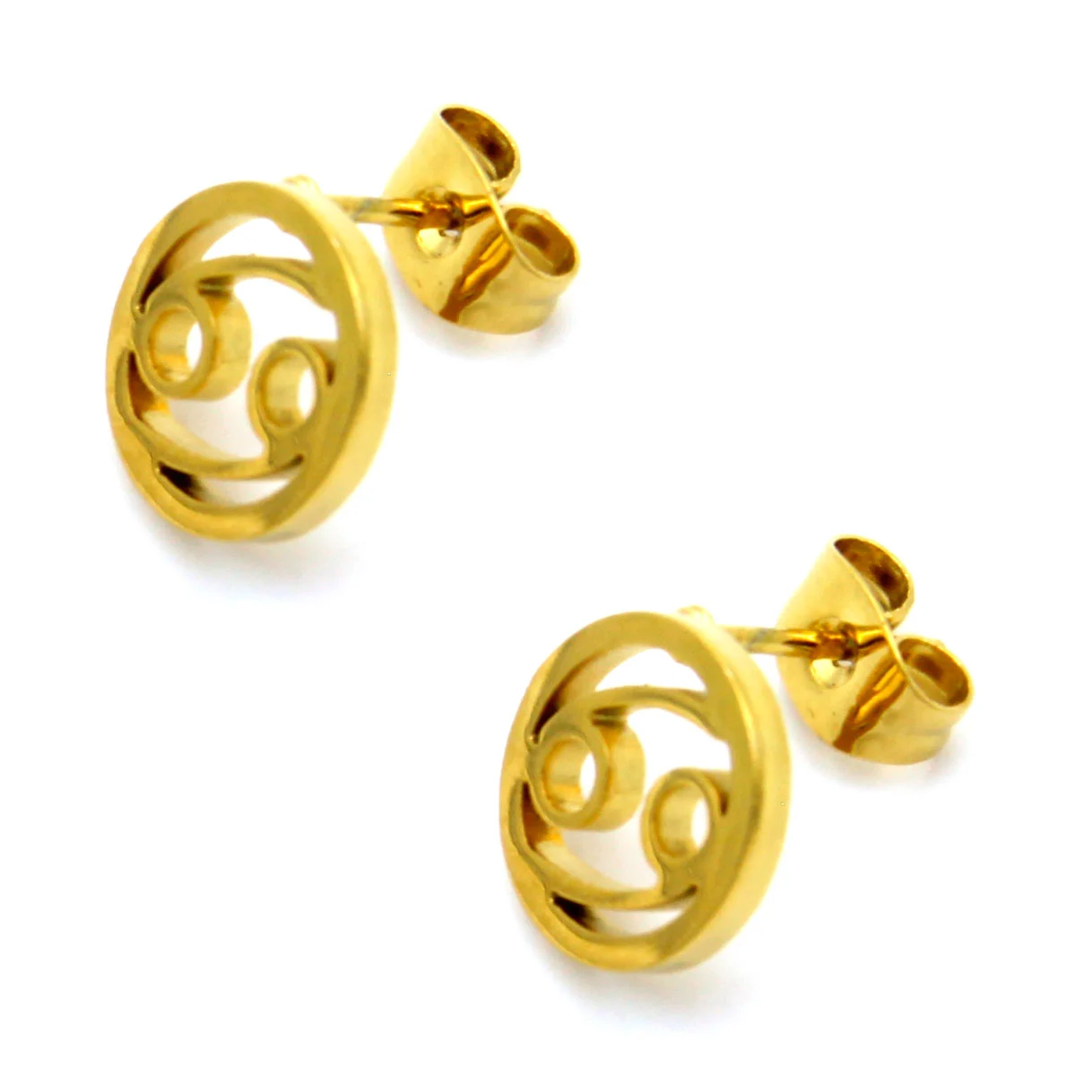 Set Joyeria Acero Dorado Signo Cancer Horoscopo
