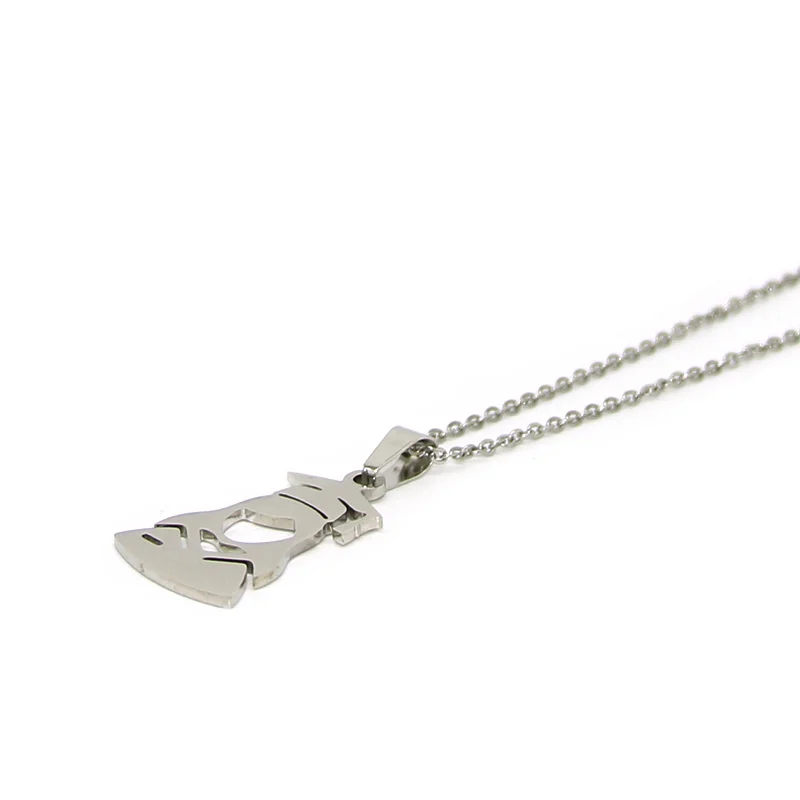 Collar Acero Plateado Dije Graduación Mujer