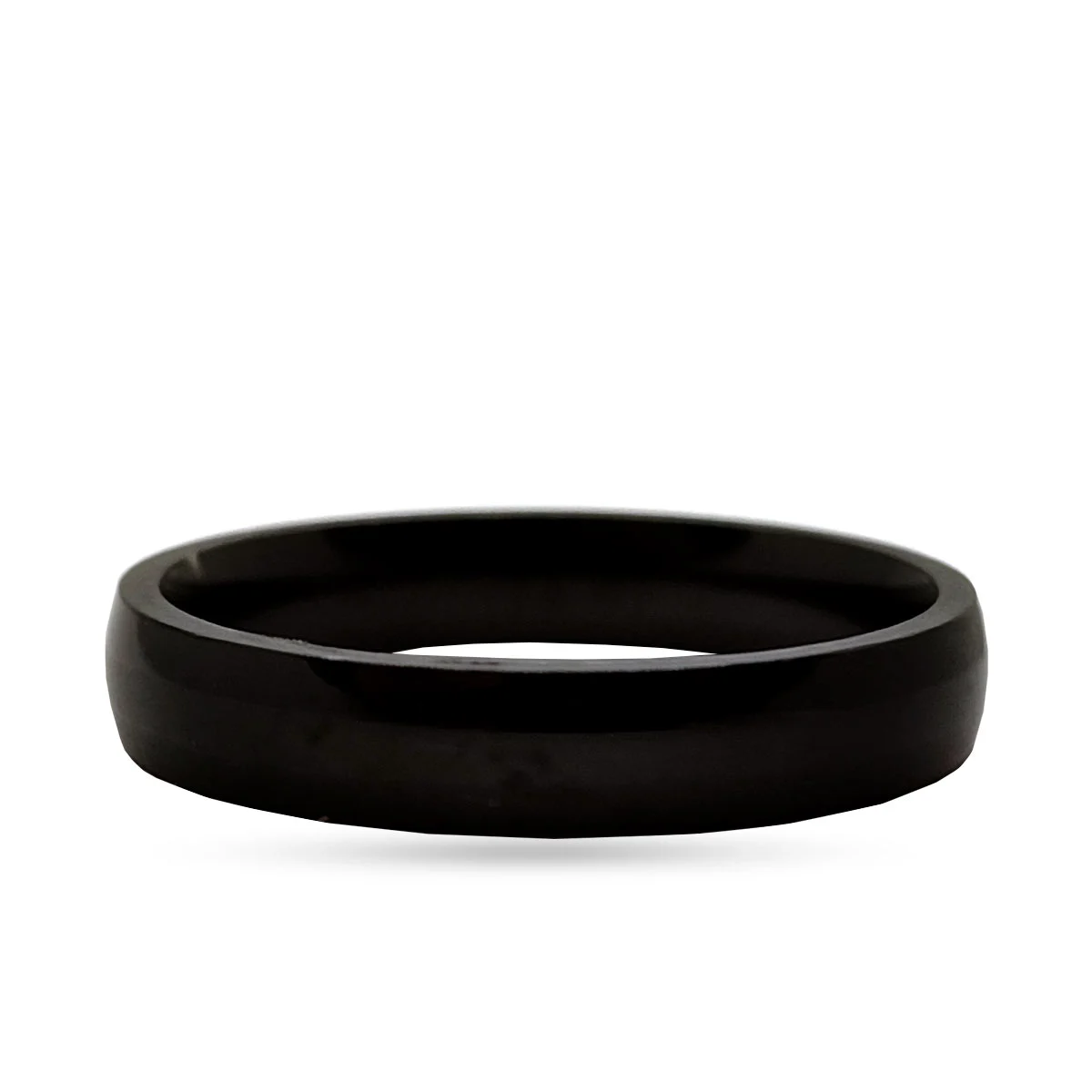 Anillo Acero Inoxidable Negro Minimalista