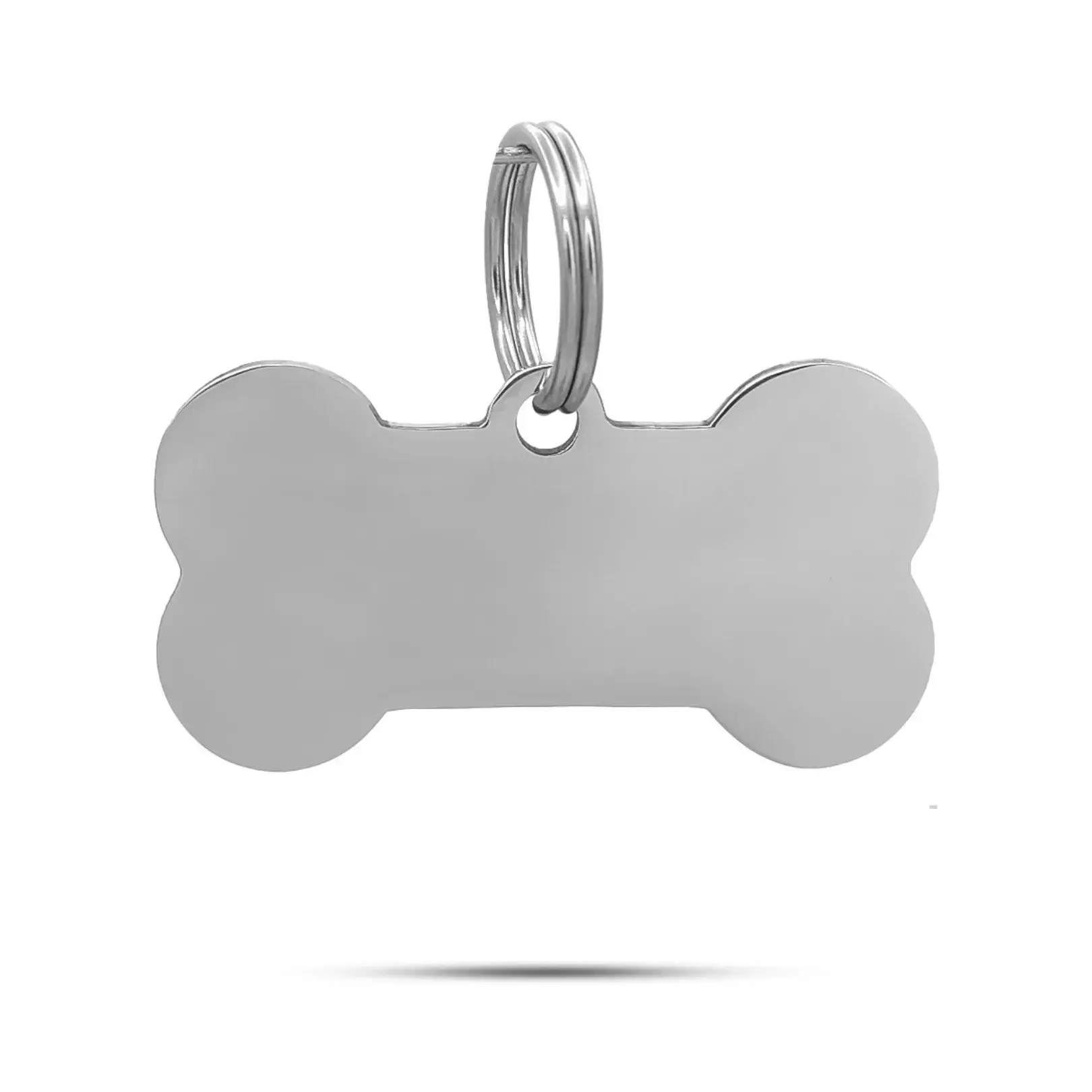 Placa de Identificación para Mascota Forma Hueso