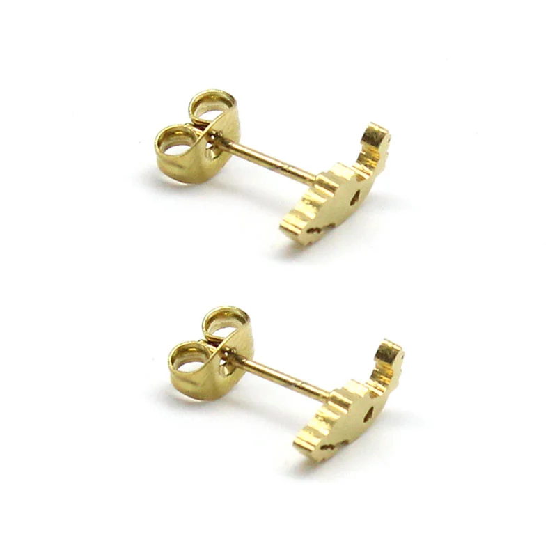 Set de Joyeria Acero Inoxidable Dorado Corazon Mexico