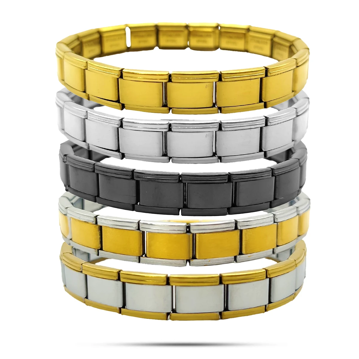 Pulsera Acero Inoxidable Italiana Eslabones 9 mm