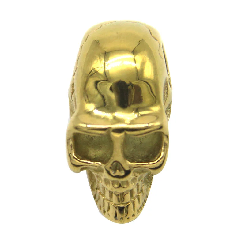 Dije Acero Inoxidable Dorado Cráneo Calavera Skull Gold