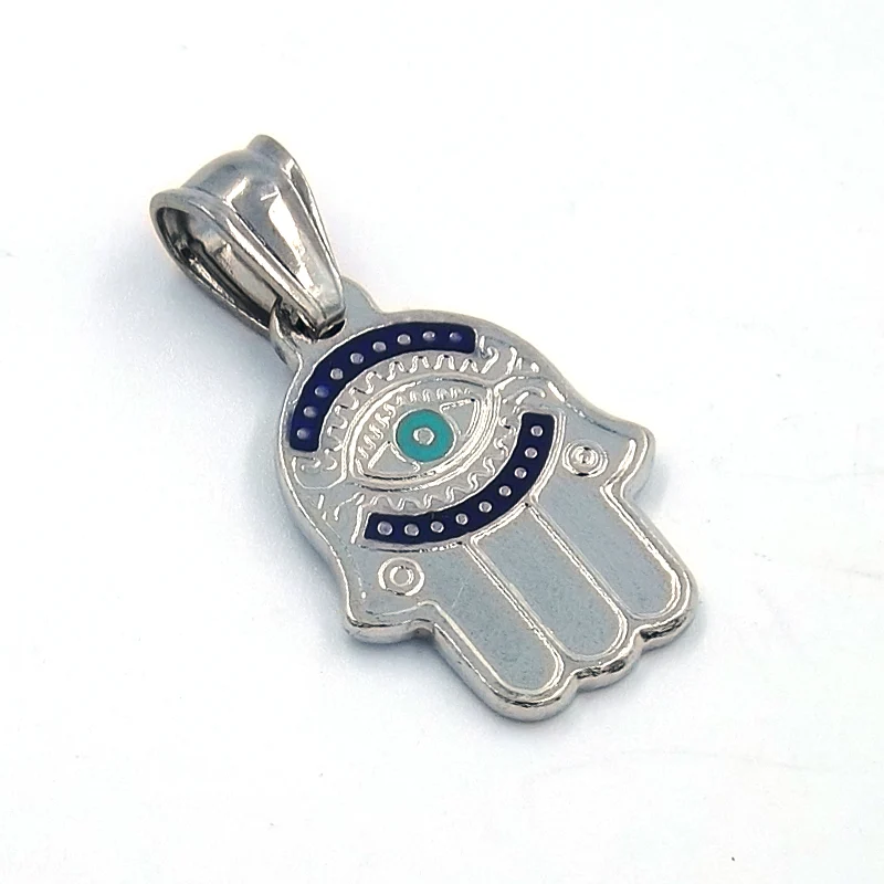 Dije de Acero Inoxidable Protección Mano de Fátima