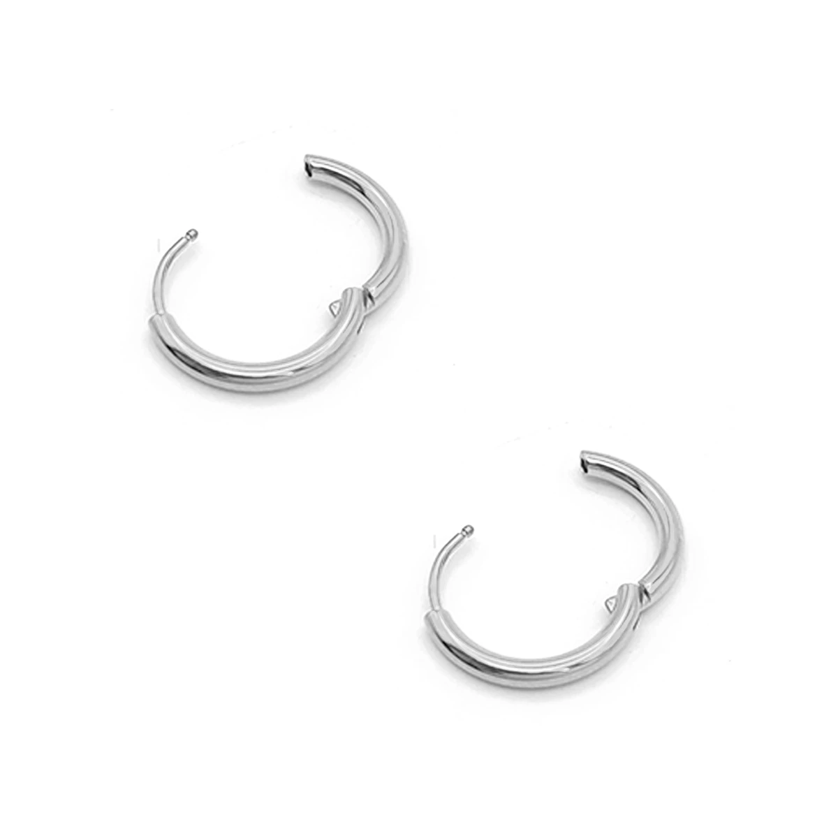 Aretes Acero Tipo Pendiente Huggies Aro Clásica 18 mm