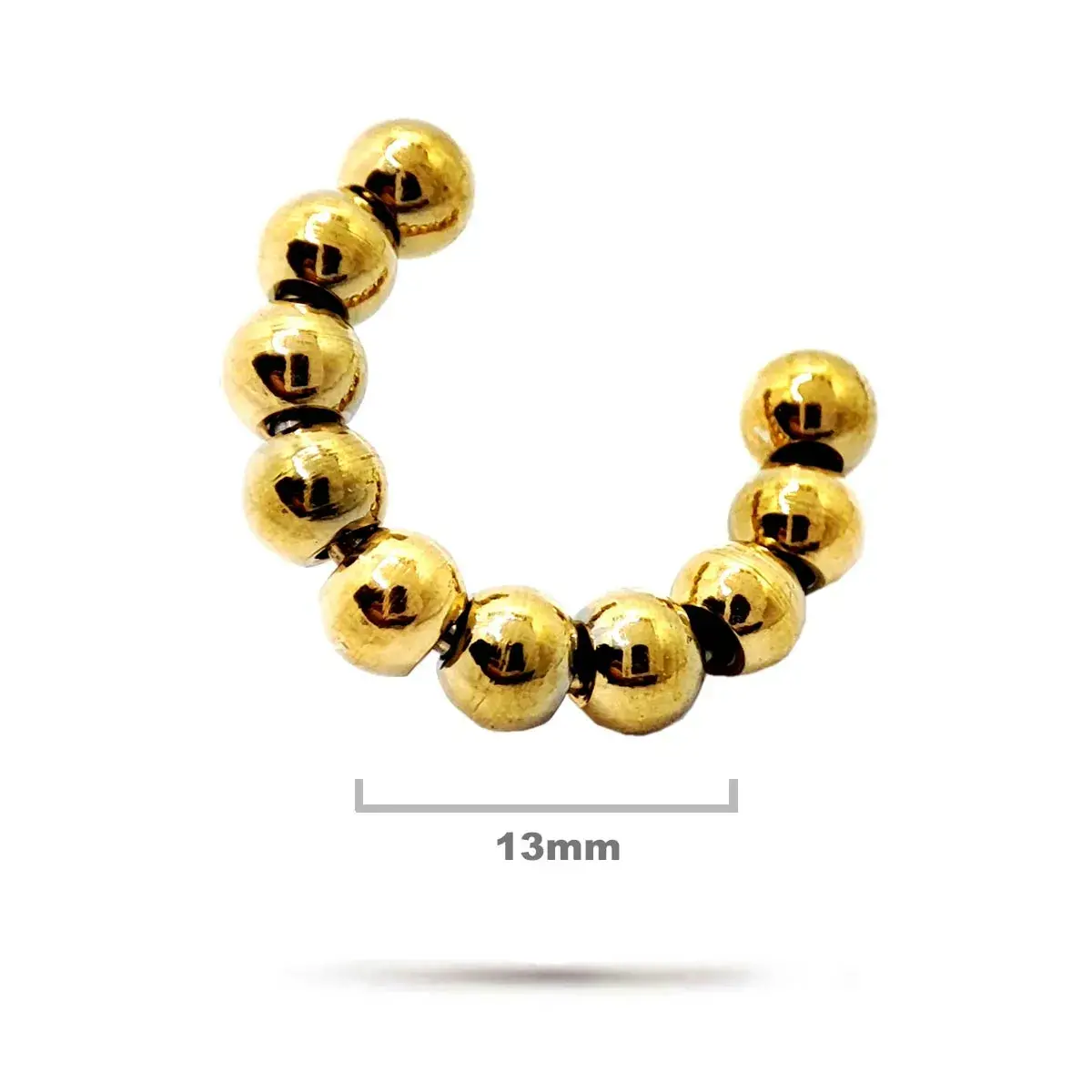 Set Aretes Acero Dorado Nudo de Bruja Serpiente Ear Cuff