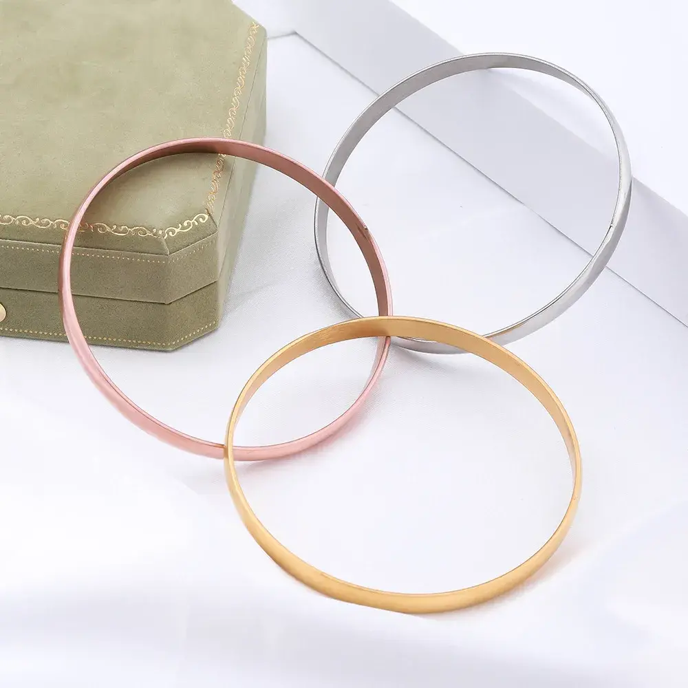 Pulsera Acero Inox Tricolor Pulsos Fin de Semana Lisos