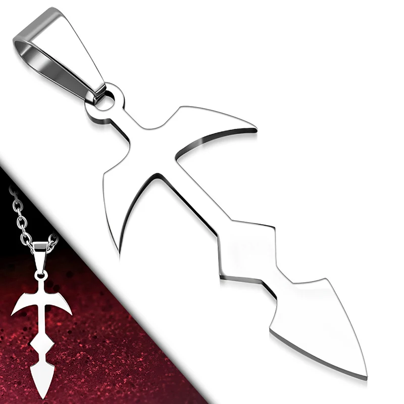 Dije Acero Inoxidable Plata Arma Espada Daga Legendaria