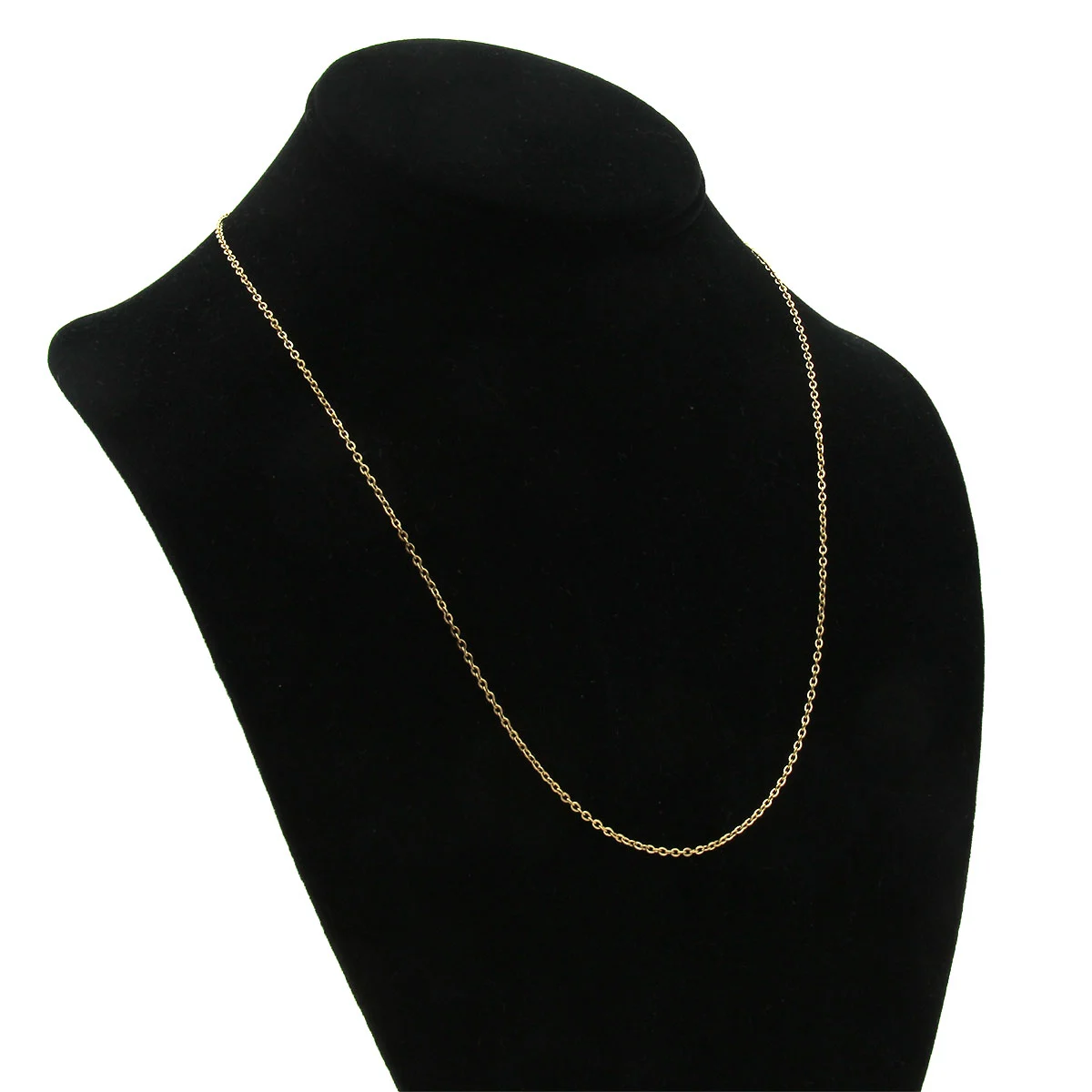 Cadena Acero Dorado Eslabón Pequeño Oval 1 mm x 50 cm