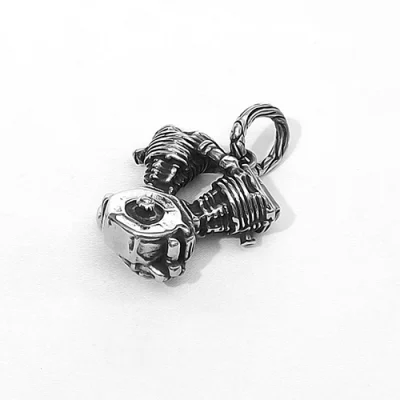 Dije de Acero Inox Diseño Motor de Moto
