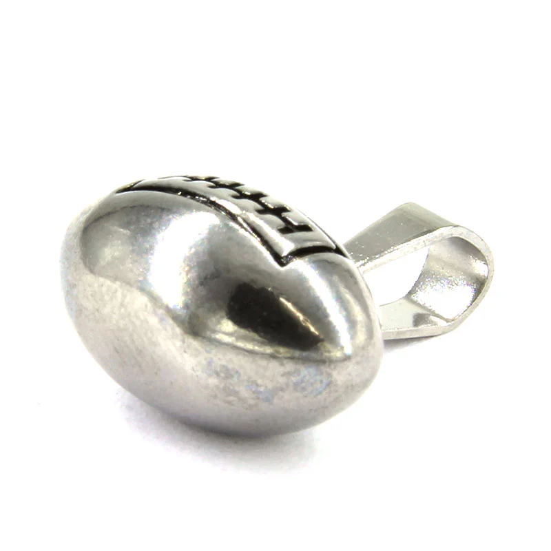 Dije Acero Inox Plateado Balon Futbol Americano Bowl