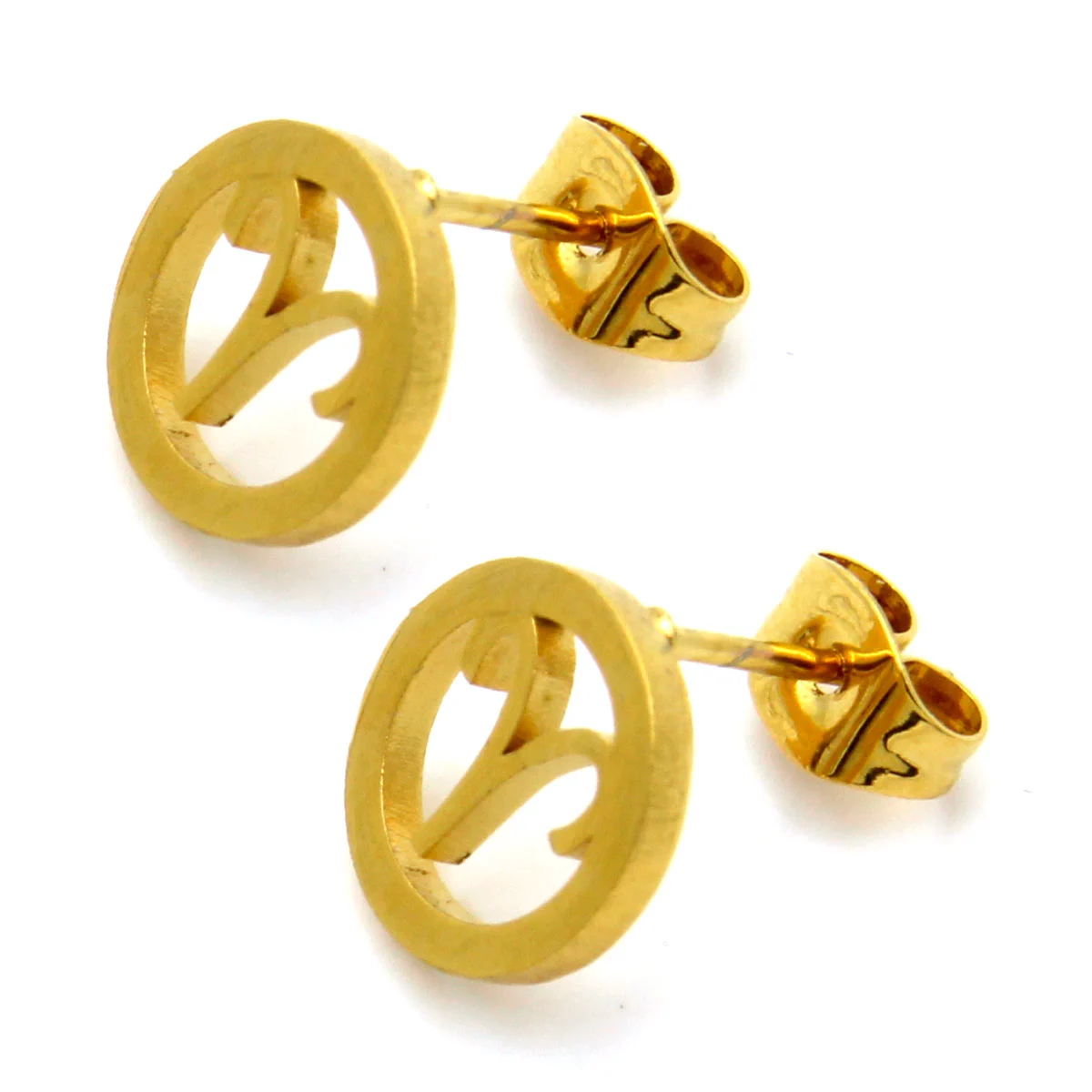 Set Joyeria Acero Dorado Signo Zodiacal Aries Horoscopo