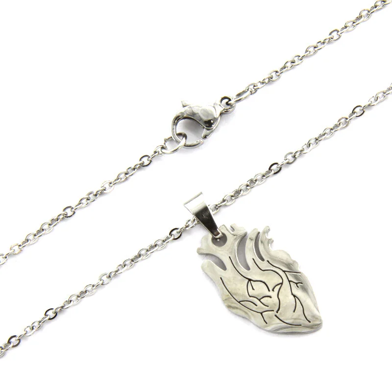 Set de Joyeria Acero Plateado Corazon Especial Real