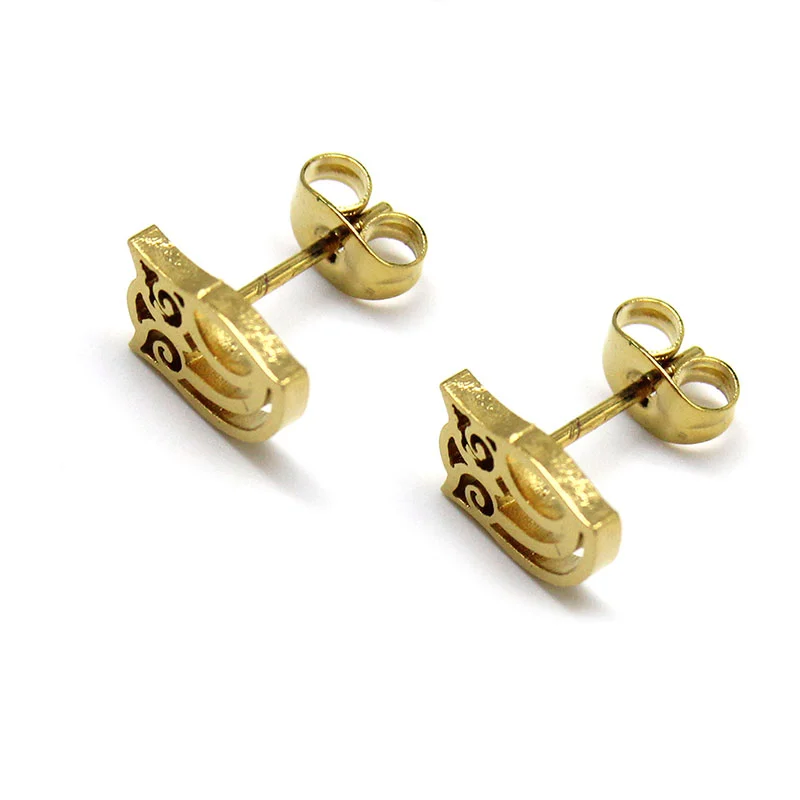 Set de Joyeria Dorado Cadena Aretes Dije Búho Lechuza
