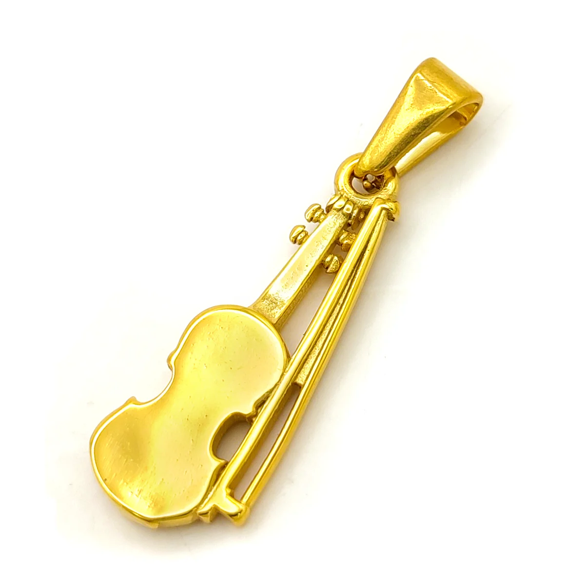 Dije Acero Inox Dorado Violín Chelo Instrumento Música