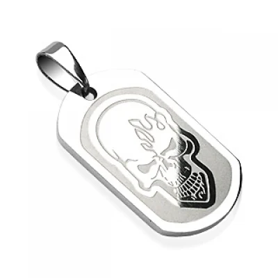 Dije de Acero Inox Diseño Ghost Rider