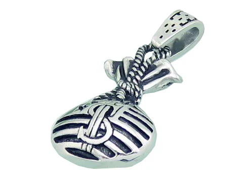 Dije de Acero Inox Bolsa Dinero de la Fortuna