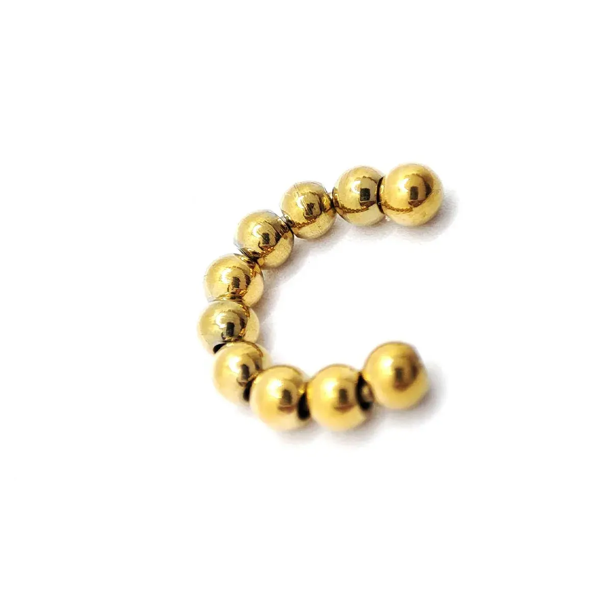 Set Aretes Acero Dorado Nudo de Bruja Serpiente Ear Cuff