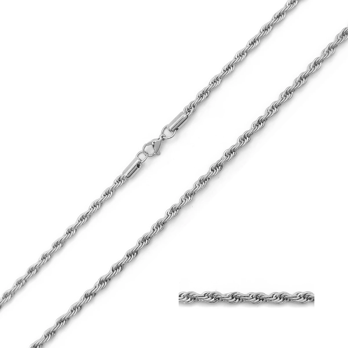 Cadena Acero Inoxidable Torzal  4 mm