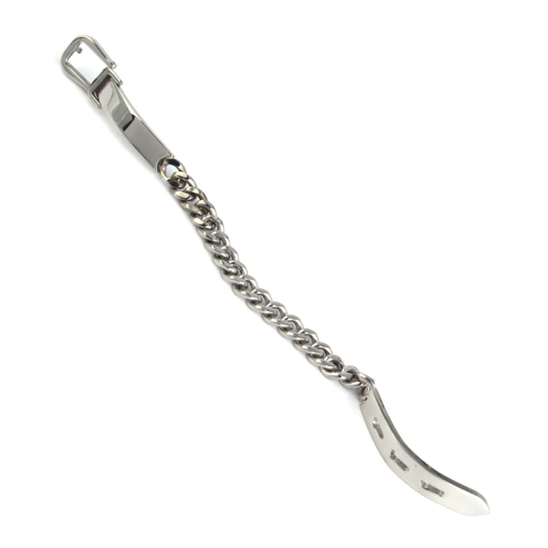 Pulsera Esclava Acero Inox Plateado Cinturón Ajustable