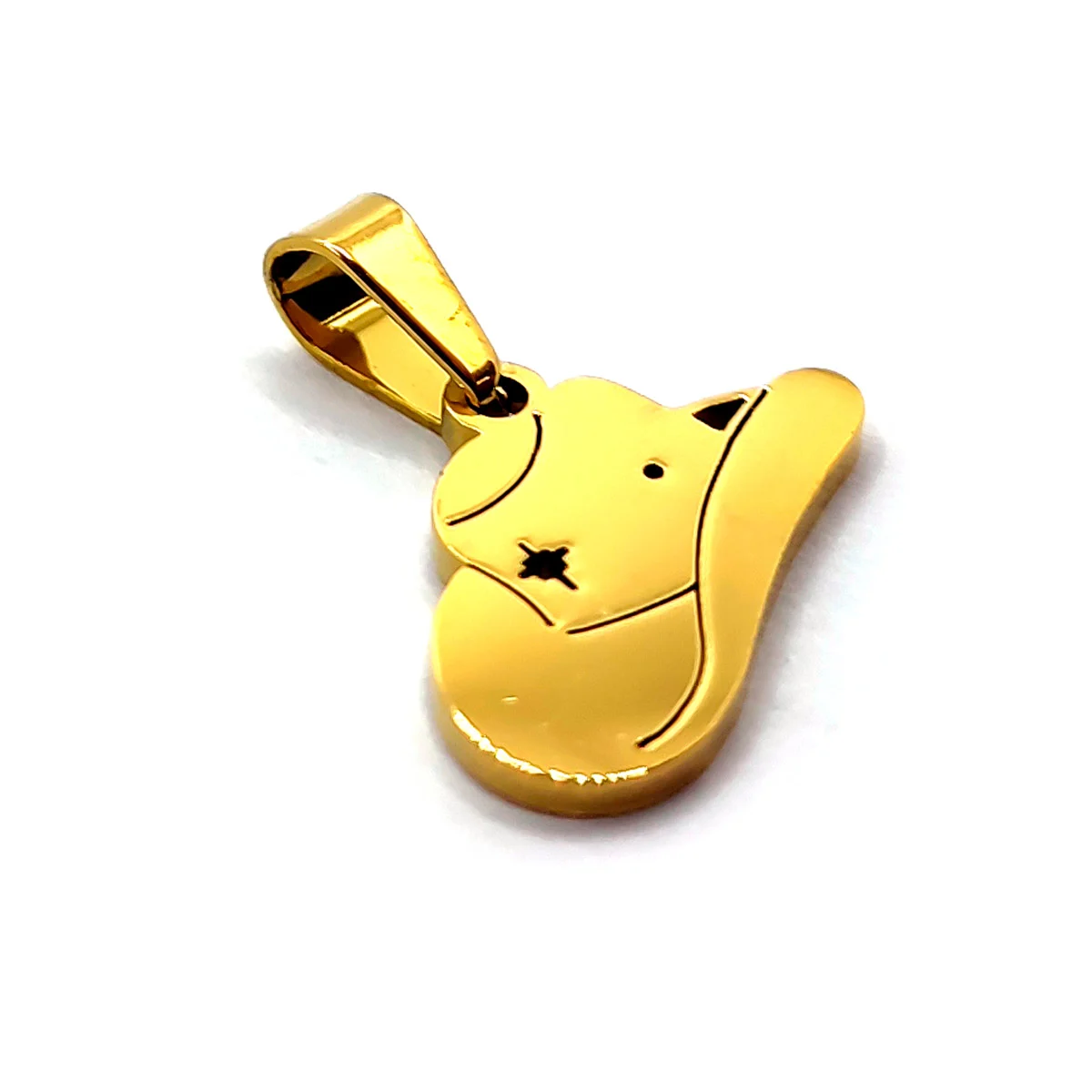 Dije Acero Inoxidable Dorado Sombrero Vaquero Texana