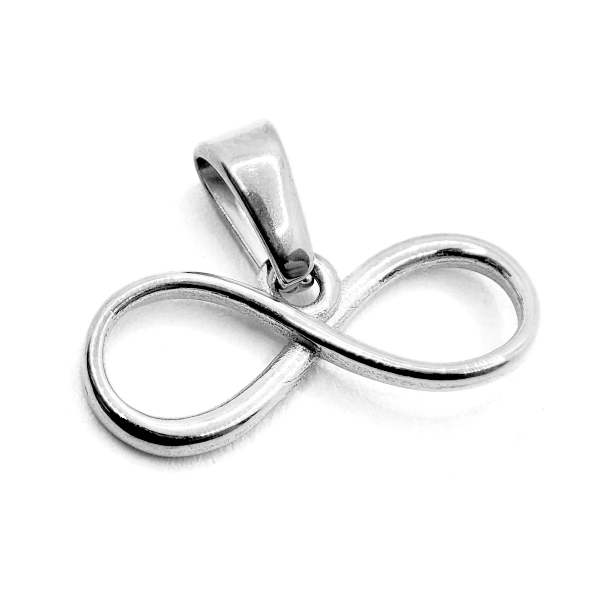 Dije Acero Plata Infinito Amores Para Siempre 17 x 7 mm