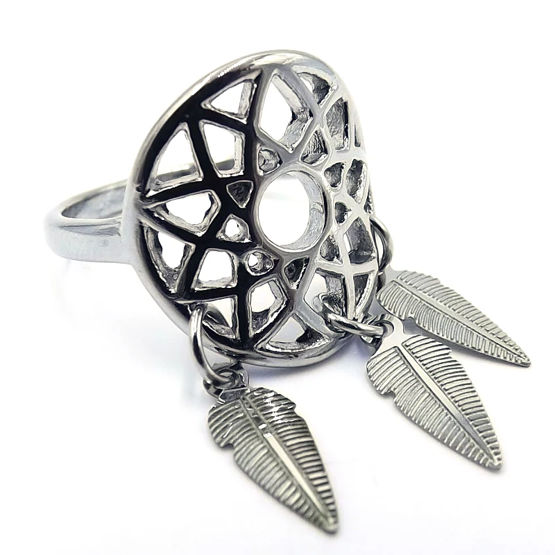 Anillo para Mujer Acero Plateado Atrapa Sueños