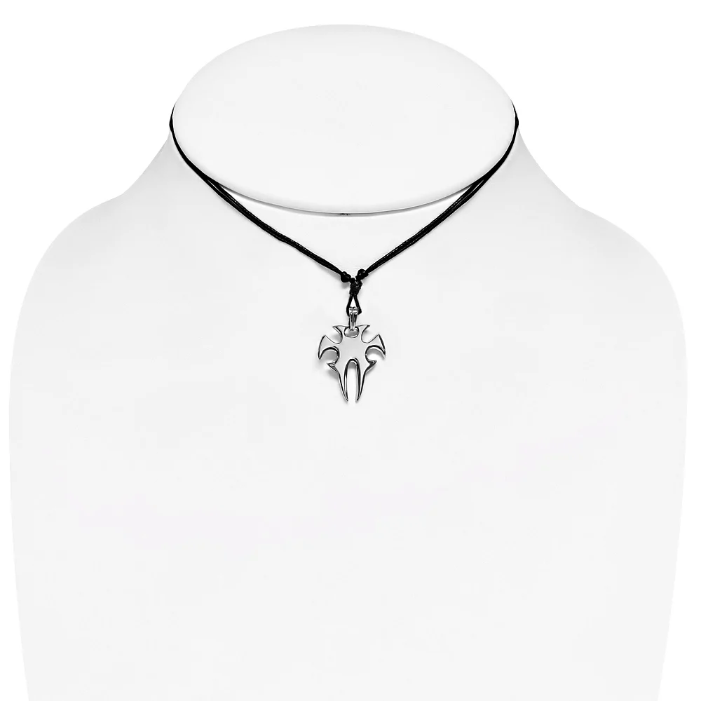 Collar Unisex Acero Plateado Símbolo Tribal Shine