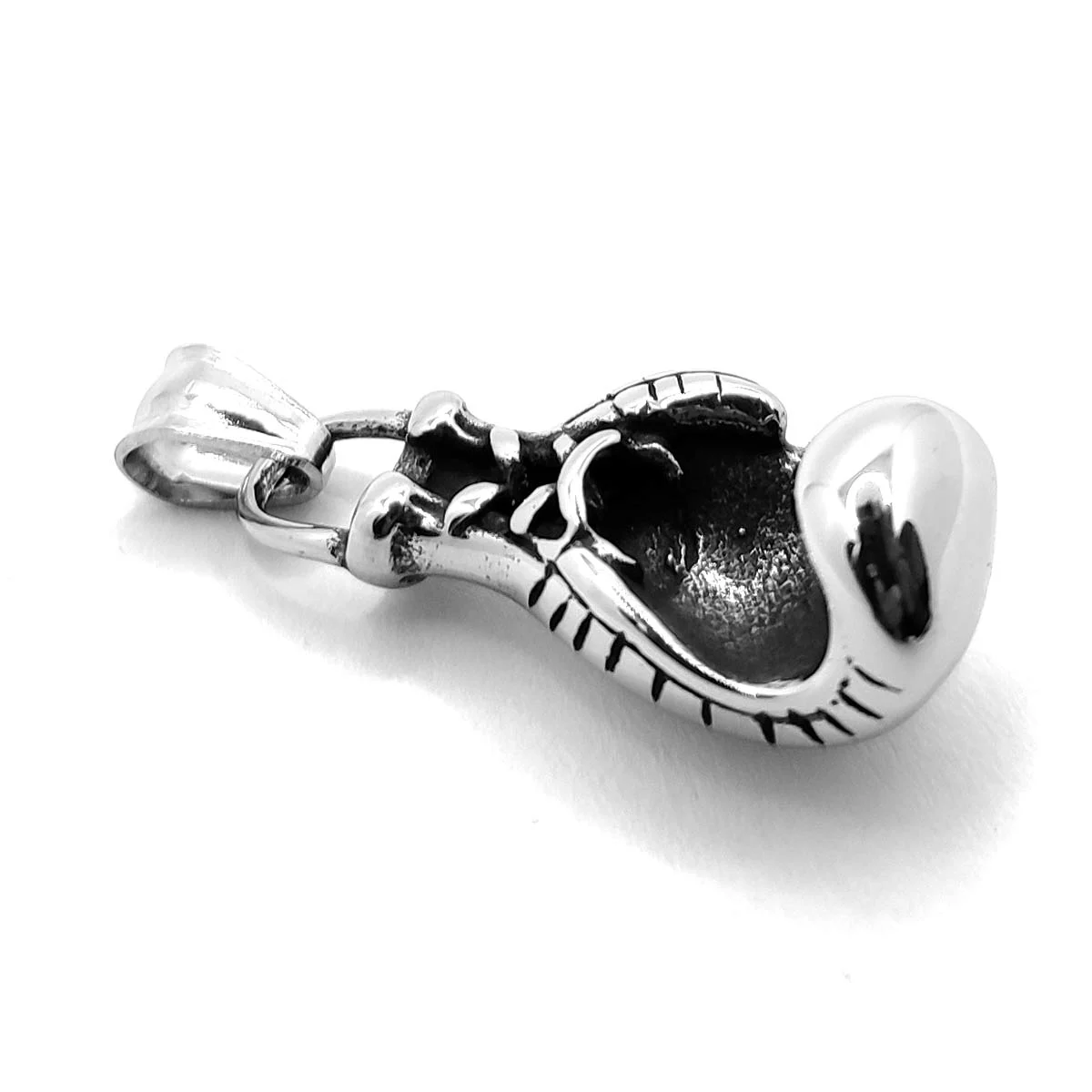 Dije Acero Inoxidable Plateado Guante Box Boxeo Deporte