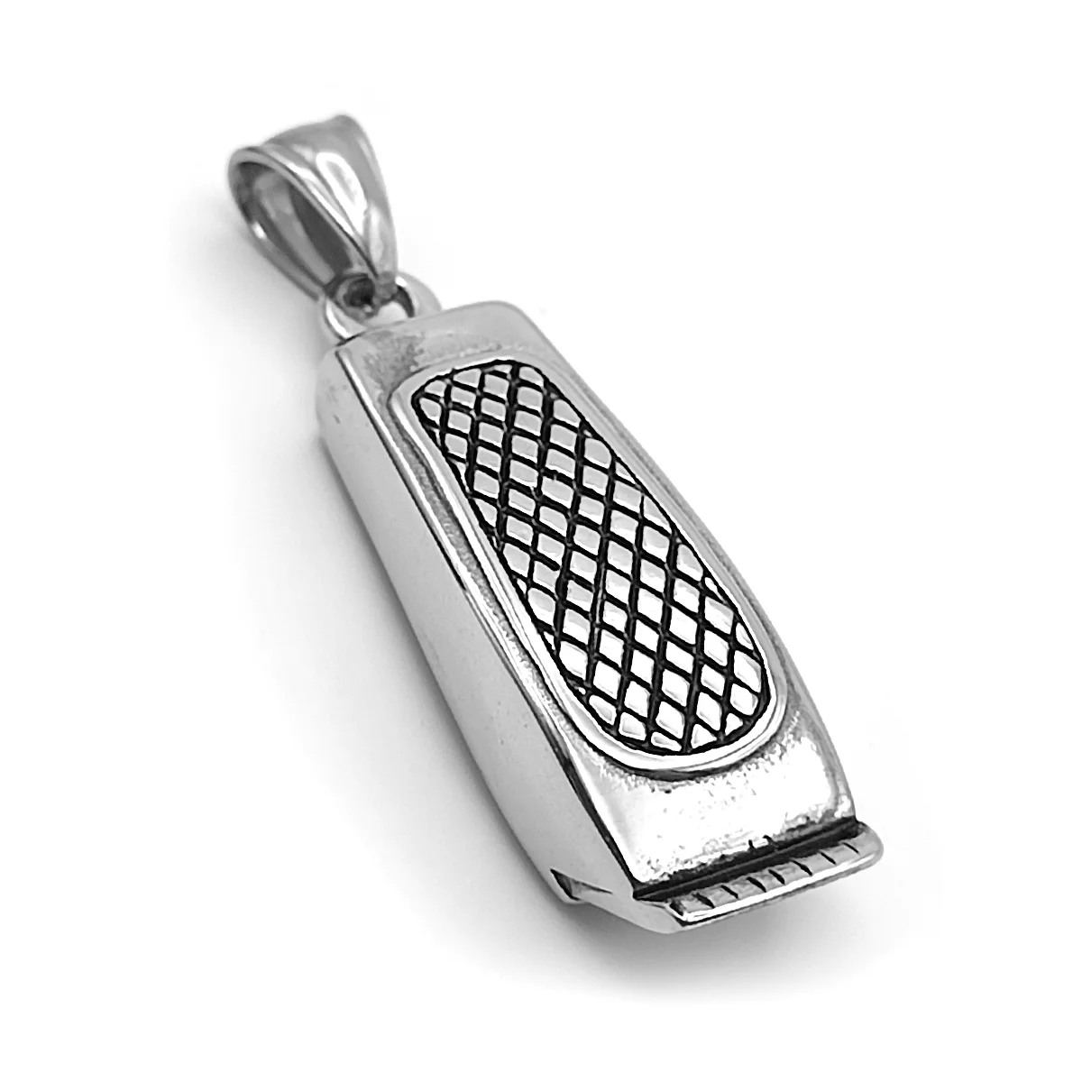 Dije Acero Plateado Maquina de Barbero Clipper Barbería