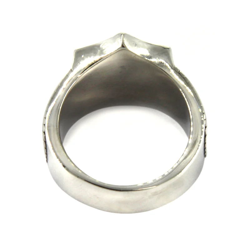 Anillo Acero Plateado Hombre Martillo Thor Triquel Simple