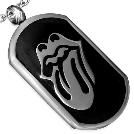 Dije de Acero Lengua Rolling Stone