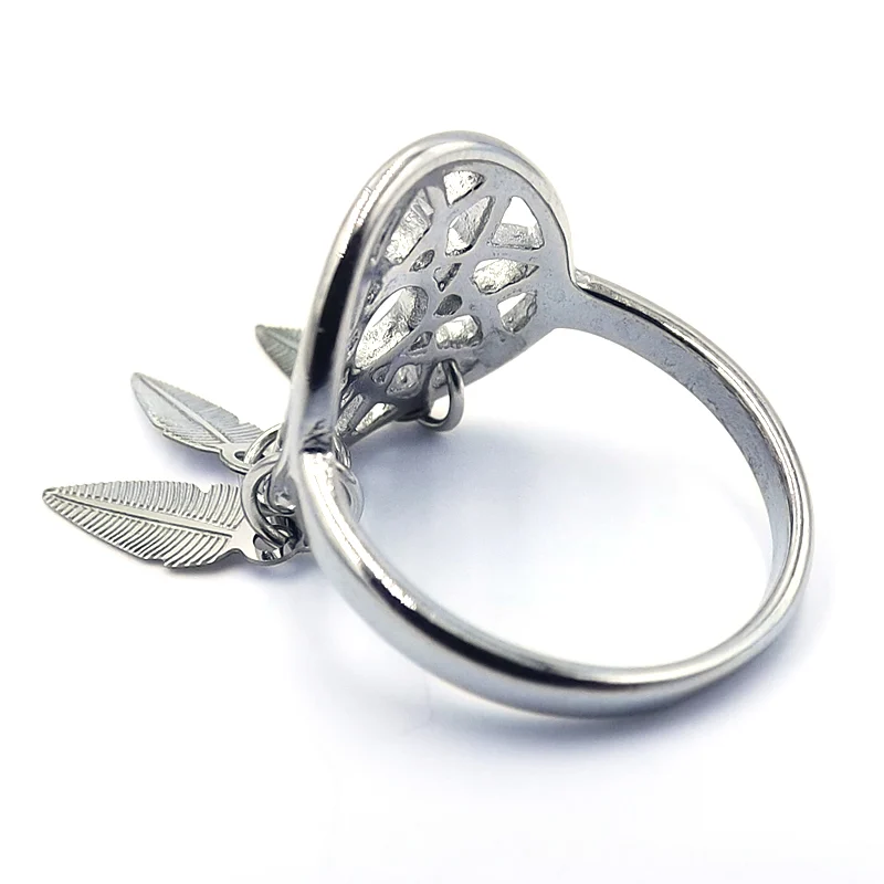 Anillo para Mujer Acero Plateado Atrapa Sueños