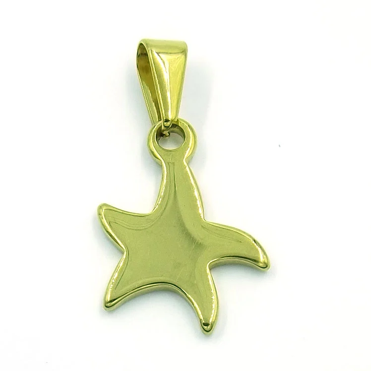 Dije Acero Inoxidable Dorado Estrella de Mar