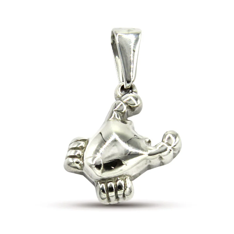 Dije Acero Inox Plateado Animal Cangrejo Playero Mar 21mm