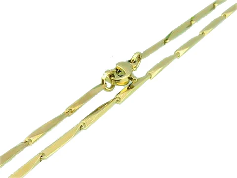 Cadena de Acero Inoxidable Dorado Diseño Pilares