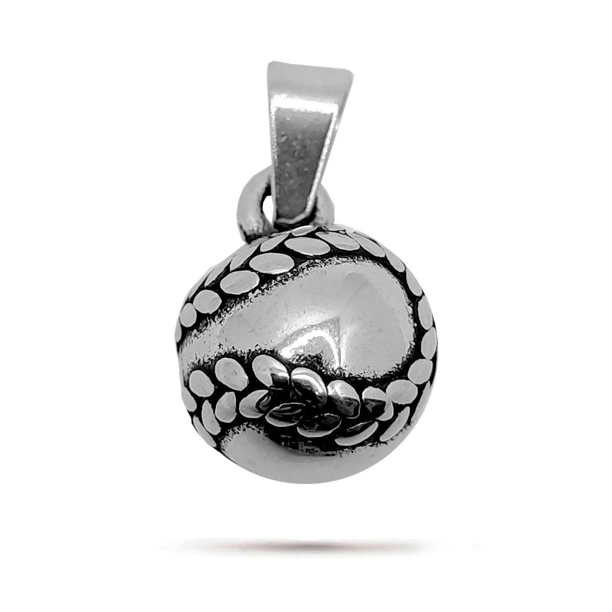 Dije Acero Inox Plateado Pelota Beisbol Baseball Deporte