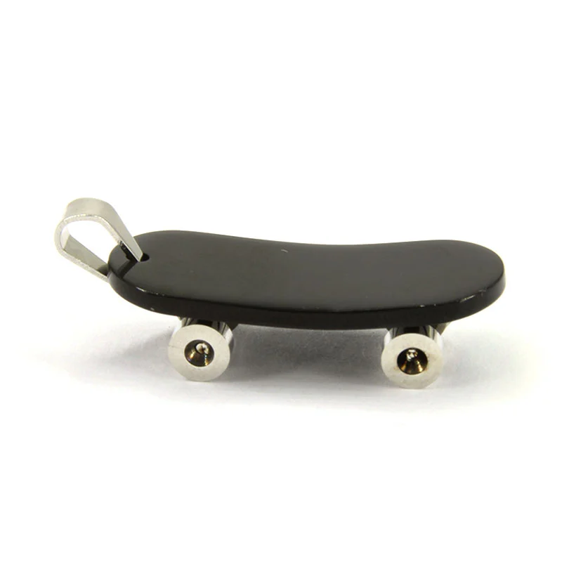 Dije Acero Inoxidable Negro Patineta Skate Movimiento