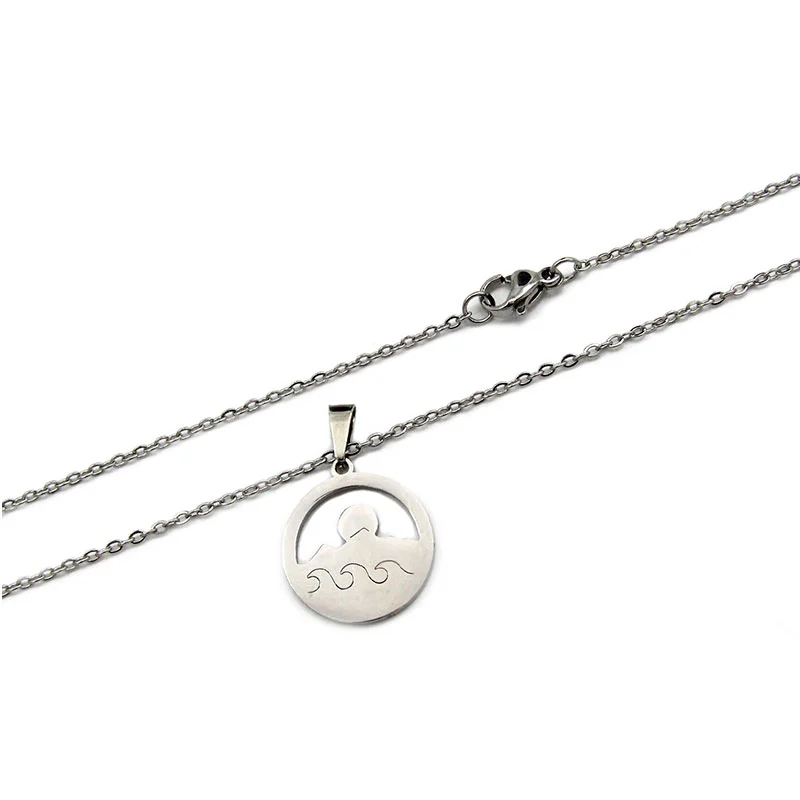 Set de Joyeria Acero Inoxidable Plateado Playa Sol Arena