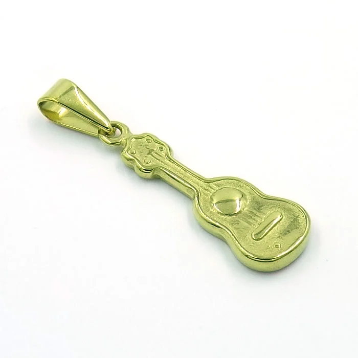 Dije Acero Inoxidable Dorado Guitarra Ukulele