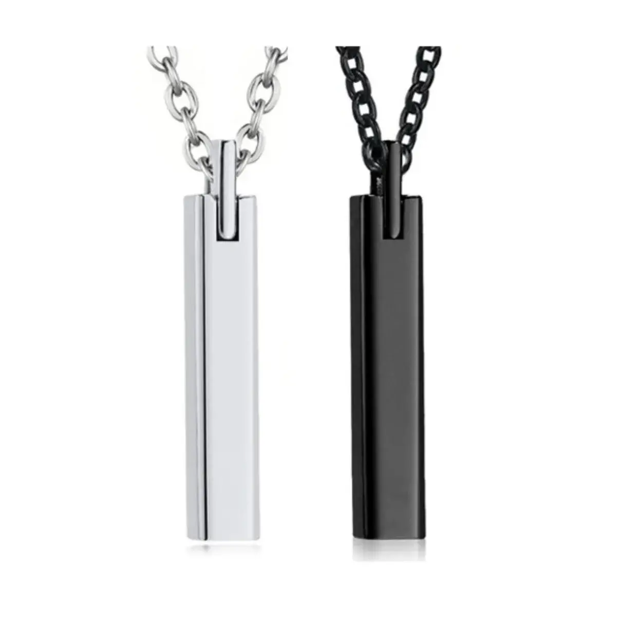 Collar Acero Inox Urna Pilar Cilindro Cuadrado Vertical