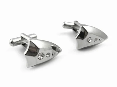 Mancuernillas Diseño Escudo con Zirconias