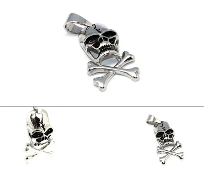 Dije de Acero Inoxidable Diseño Calavera Pirata