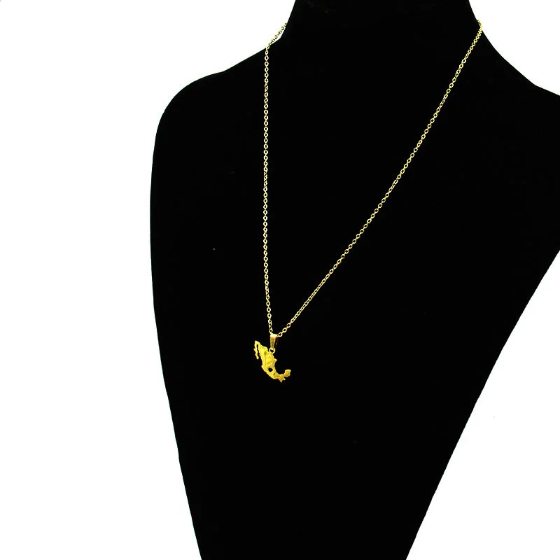 Set de Joyeria Acero Inoxidable Dorado Corazon Mexico