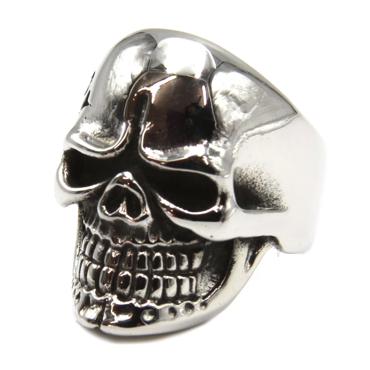 Anillo Acero Inoxidable Calavera Biker