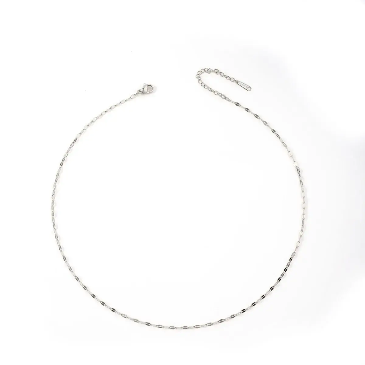 Cadena Acero Petatillo Delgada Elegante Sofisticada 2 mm