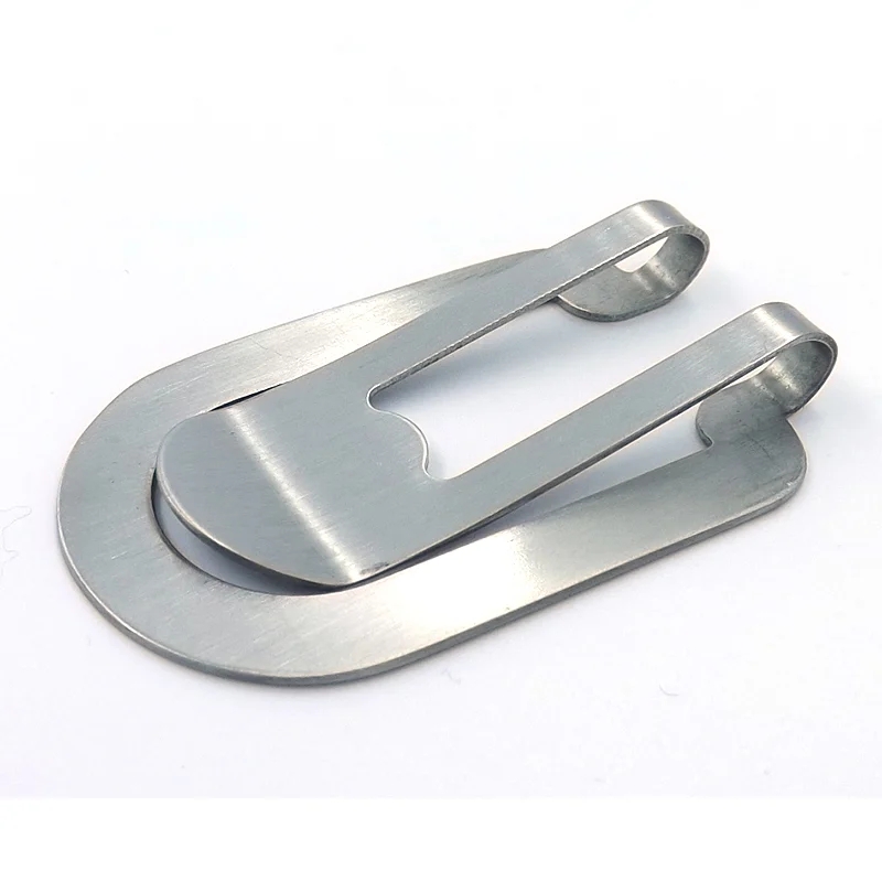 Clip para Billetes Plateado Acero Ancho Moderno