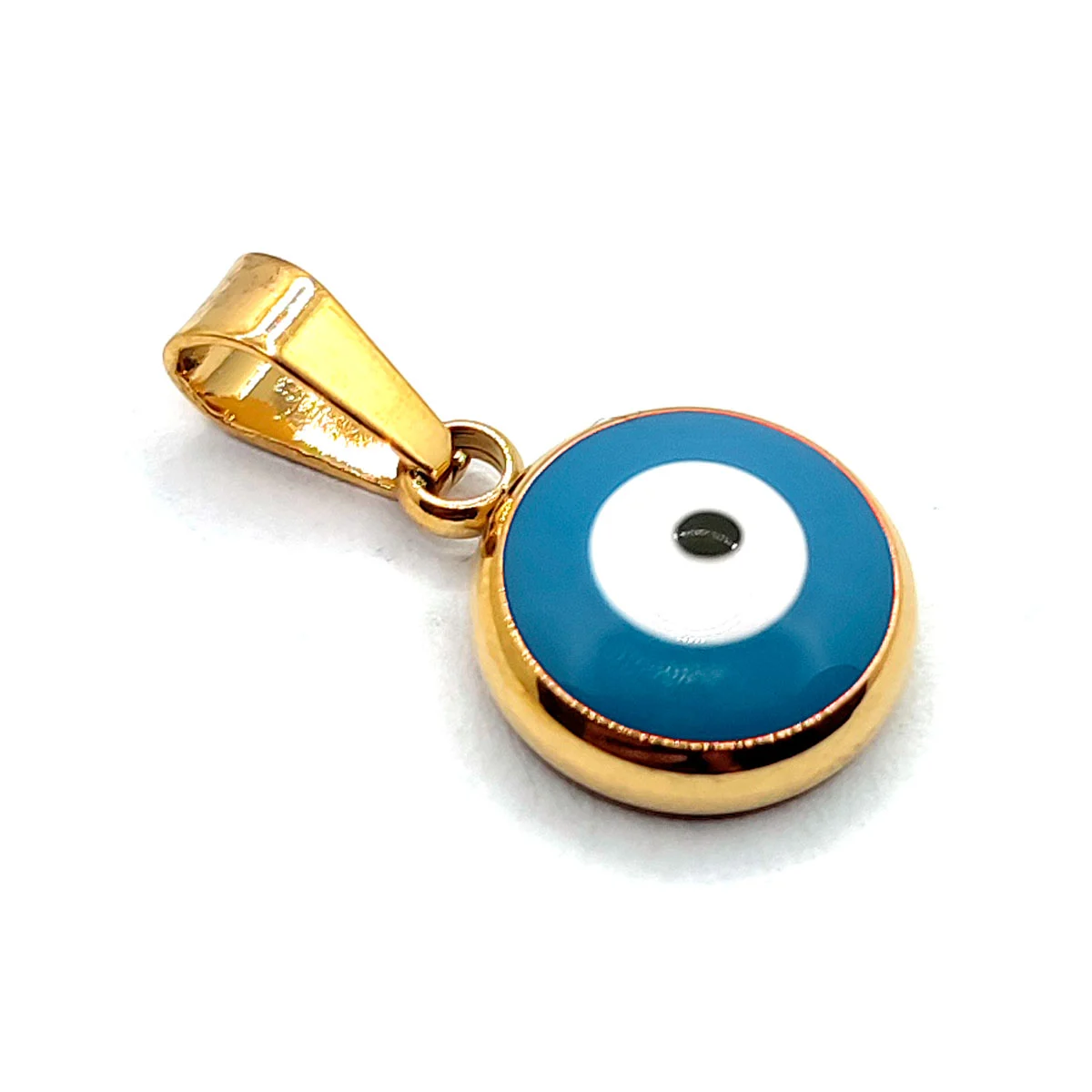 Dije Acero Inox Dorado Ojo Turco Nazar Azul Protección